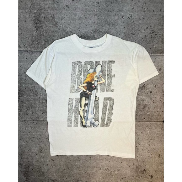 Bonehead "The Great White Double Header" Tee (M) - 1989 - Picture 1 of 4